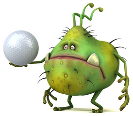 Fun germ - 3D Illustration