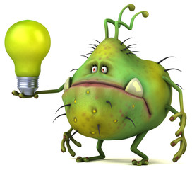 Fun germ - 3D Illustration