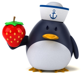 Fun penguin - 3D Illustration