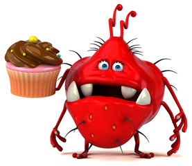 Fun germ - 3D Illustration