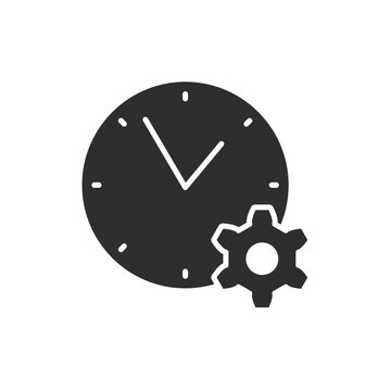 recommend clip art: Settings calendar vector icon.