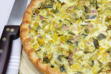 quiche aux poireaux