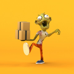 Fun zombie - 3D Illustration