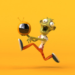 Fun zombie - 3D Illustration