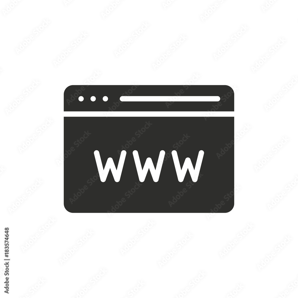 Poster browser vector icon.