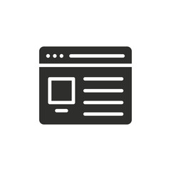 Browser vector icon.