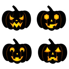 abstract halloween pumpkin