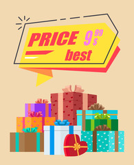 Best Price Advertisement Vector Illustration