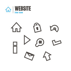 Website icons set. on white background. web. logo. vector illustration