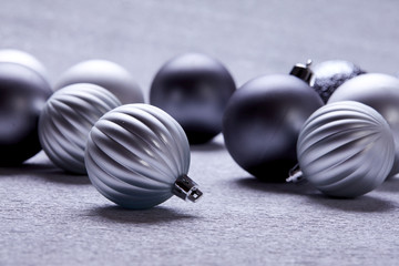 Christmas silver balls