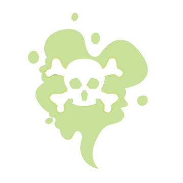 recommend clip art: Cartoon Bad smells, stench aroma. Toxic,  deadly gas. Vector illustration