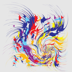 Paint Splashes Abstract Background