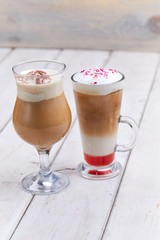 coffee with whipped cream