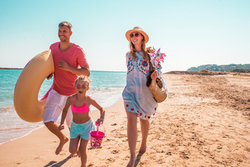 Familie im Urlaub