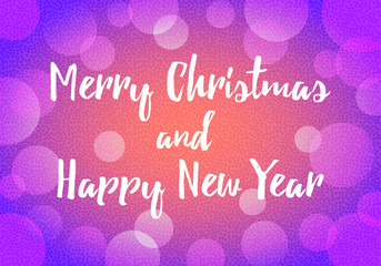 Happy New Year background decoration with bokeh and small circles in vintage color style. Vector background