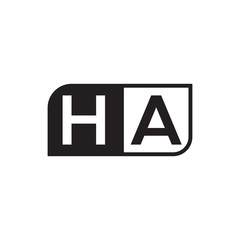 initial letter logo simple AA to ZA