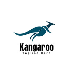 fast jump kangaroo logo