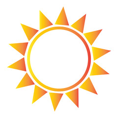 abstract sun shape
