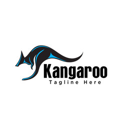 fast jump kangaroo logo