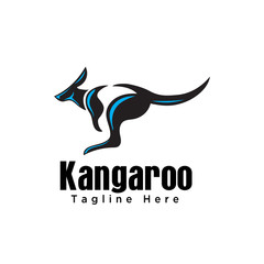fast jump kangaroo logo