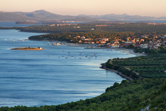 Morning on Čelinka viewpoint / Summer morning on the Čelinka viewpoint above village Drage in Croatia.