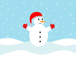 Holiday Snowman background