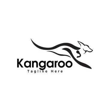 fast jump kangaroo logo