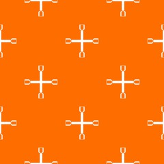 Obraz premium Wheel wrench cross pattern seamless