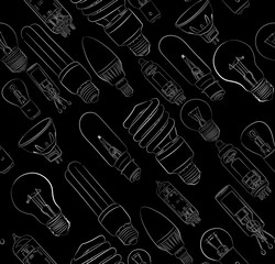 white seamless background from electric lamp sketches