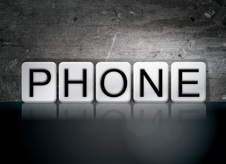 Phone Concept Tiled Word