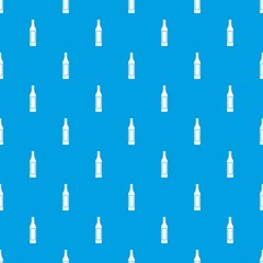 Vinegar bottle pattern seamless blue