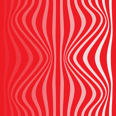 Striped abstract background. red and white zebra print. illustration