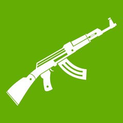 Submachine gun icon green
