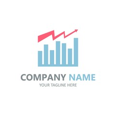 Finance business logo element vector emblem full colour illustration