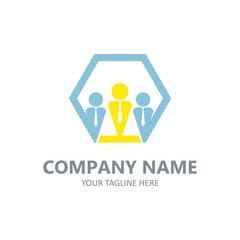Finance business logo element vector emblem full colour illustration