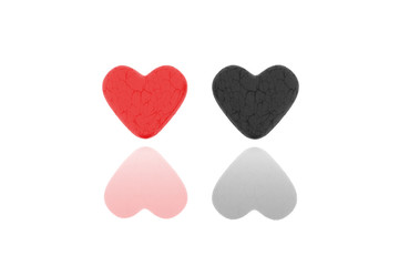 Red and black hearts