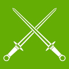 Swords icon green
