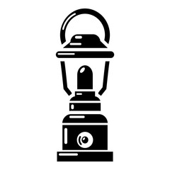 Kerosene lamp icon, simple style