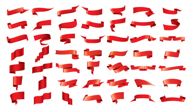 vector red ribbon