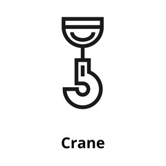 Crane thin line icon