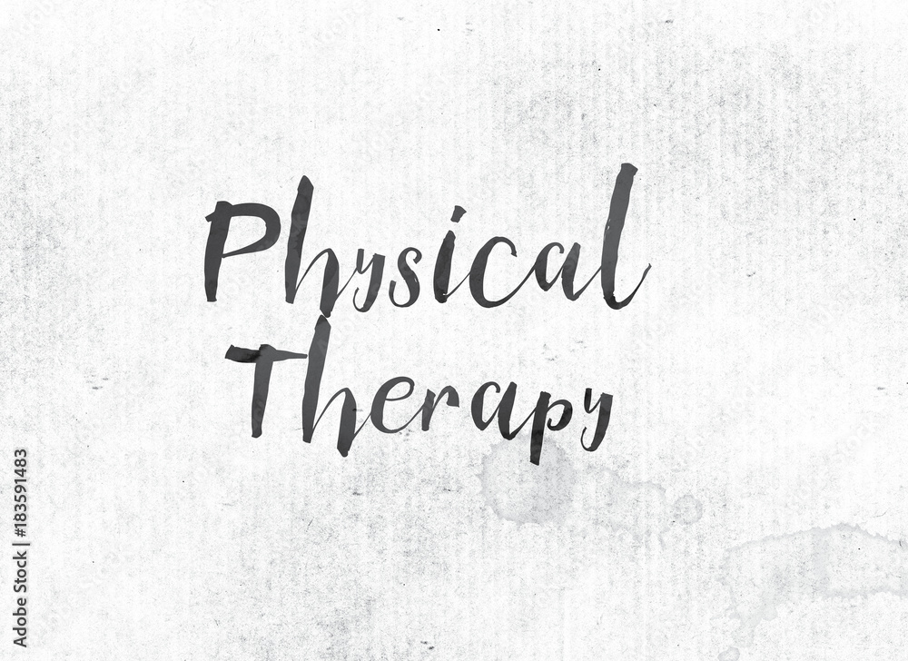 Canvas Prints Physical Therapy Concept Painted Ink Word and Theme