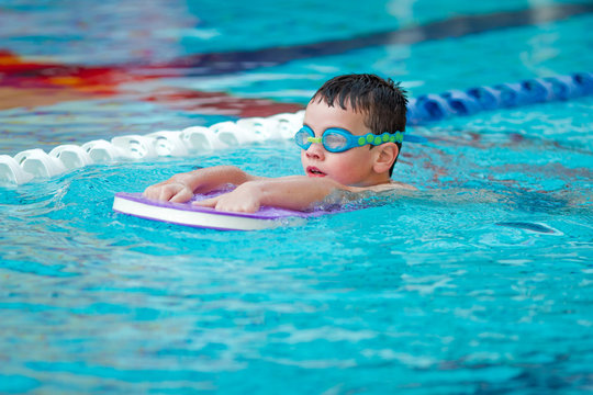 Boy Practice Swimming