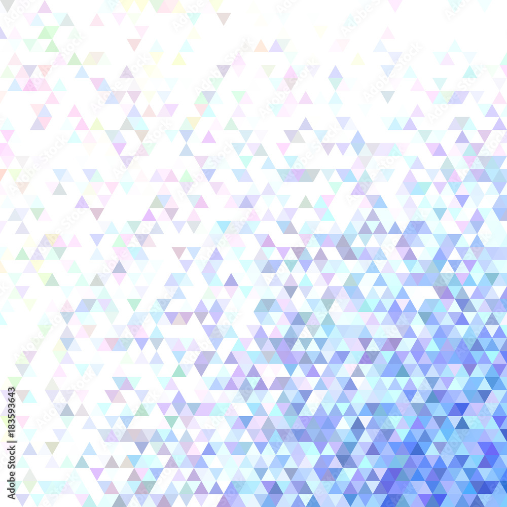 Poster polygonal abstract tiled triangle background - modern vector graphic design with regular triangles i