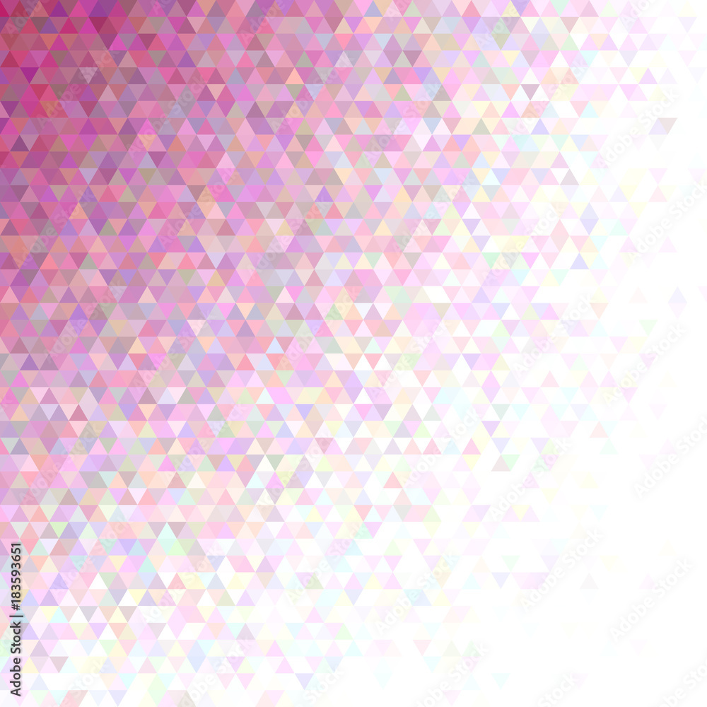 Poster abstract tiled triangle background - vector graphic design with regular triangles