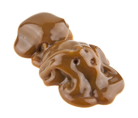 caramel isolated on white background