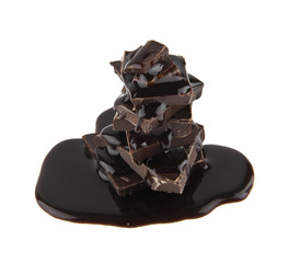 chocolate isolated on white background