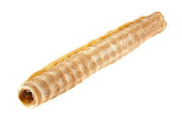 Wafer tubes isolated on white background