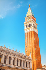 Fototapeta na wymiar San Marco campanile bell tower