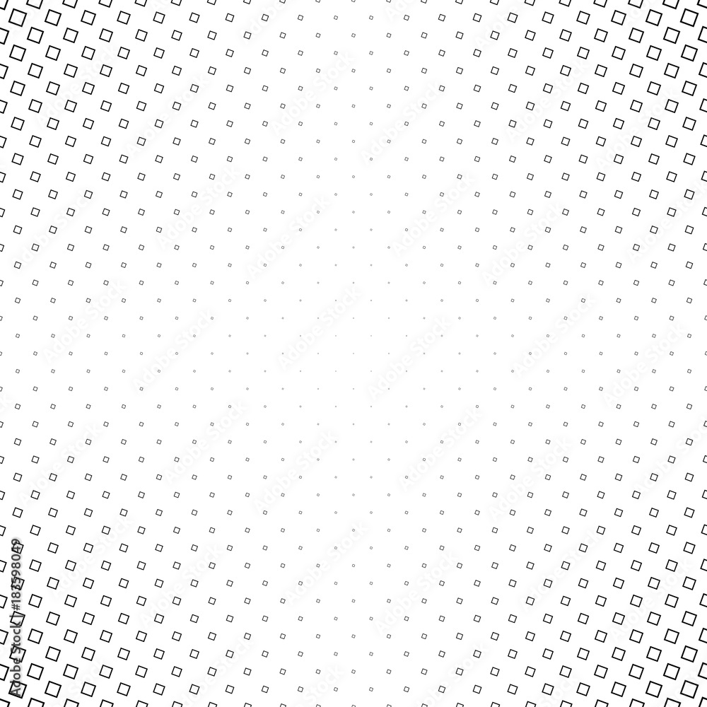 Poster black and white square pattern design - geometric abstract vector background graphic from angular sq