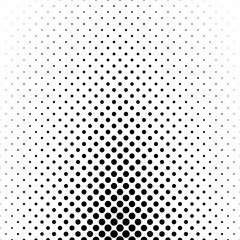 Abstract monochrome polka dot pattern - geometric halftone vector background design - obrazy, fototapety, plakaty